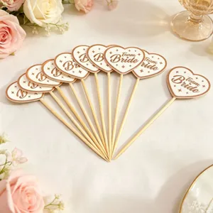 Topper per cupcake Bride Tribe decorazione torta addio al nubilato stecchini di legno