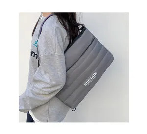 Graue gepolsterte Laptoptasche 14 Zoll stylische Umhängetasche Messenger für Alltag