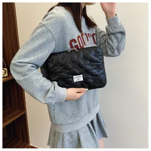 Korean style quilted bow laptop sleeve 13 14 inch lightweight computer storage protective bag