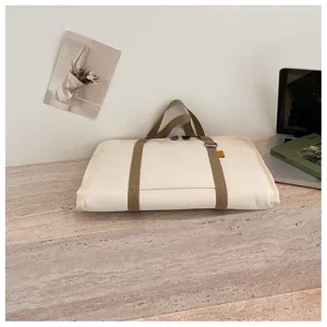 Borsa per laptop in tela minimalista da 14 pollici antiurto unisex borsa moda comoda