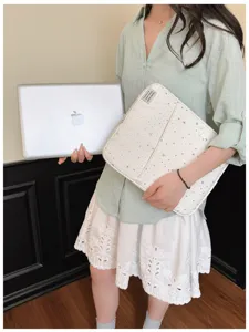 Custodia per laptop con stelle stile coreano 13 pollici carina borsa protettiva leggera