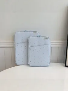 Custodia per tablet con motivo stelle stile coreano leggera antiurto borsa per laptop 13 pollici