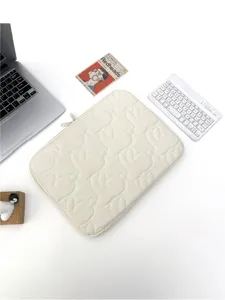 Koreanisch Süß Kaninchen Gesteppt Tablet Laptop Hülle Leicht Tragbare Tasche Für Studenten Büro Computer Schutz