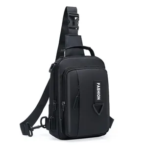 Herren Brusttasche wasserdicht Sling Rucksack multifunktional Umhängetasche für Outdoor.