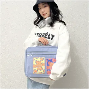 Funda para portátil de estilo coreano con bolsillo frontal transparente para iPad Pro diseño.