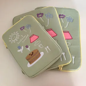 Koreanischer süßer bestickter Laptoptasche 11 13 15 Zoll Tablet Schutzhülle Ästhetik Bag