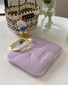 Koreanische INS süße bestickte Schleife iPad Laptoptasche 11 13 15 Zoll tragbare Aufbewahrung