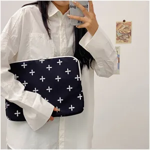 Korean style laptop sleeve cute flower tablet bag for macbook ipad protective case