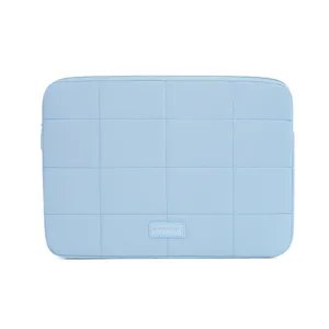 Hellblaue gesteppte Laptop-Huellentasche fuer 14 15,6 Zoll Notebook Computer Aufbewahrung