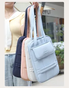 Borsa per laptop da 15 pollici stile coreano borsa a spalla imbottita porta tablet