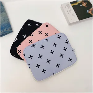 Cute floral laptop sleeve for ipad tablet macbook inner bag cute protective storage pouch