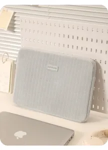 Stilvolle Cord-Laptoptasche, weiche Schutzhülle für 14 und 15.6 Zoll Notebooks