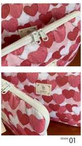 Étui pour ordinateur portable à imprimé cœur de pêche 11 14 pouces sac de protection esthétique