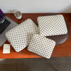 Joli Etui pour Ordinateur Portable a Pois Style INS Housse Protection Tablette
