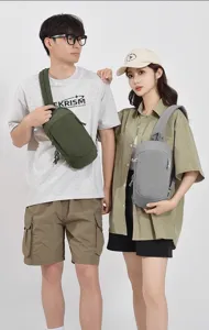 Outdoor casual unisex sling bag, stylish crossbody daypack for travel, sports, and cycling.
