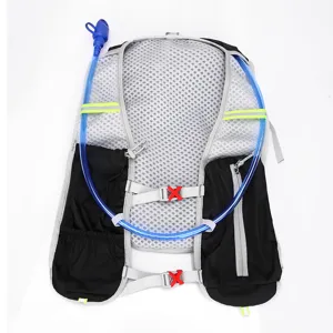 Running hydration vest backpack with water bladder tube breathable mesh outdoor sports marathon