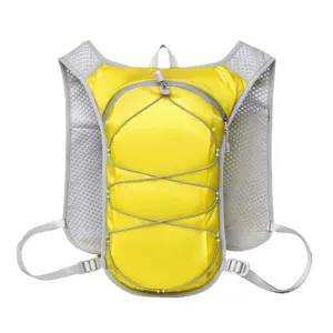 Professional running vest backpack for outdoor sports, marathon, and hiking, portable design.