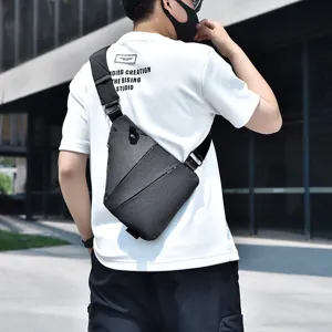 Mens tactical sling bag waterproof crossbody chest bag for outdoor sports lightweight daypack