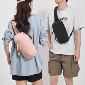Outdoor stylish sling chest bag for men and women, casual travel sports crossbody daypack.