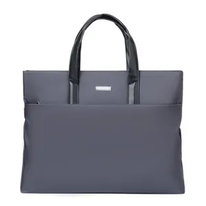 Borsa da lavoro uomo grande capacità borsa porta pc business grigia elegante
