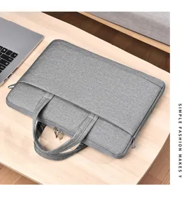 Graue Laptoptasche aus Segeltuch Aktentasche stilvolle Business Pendler Handtasche