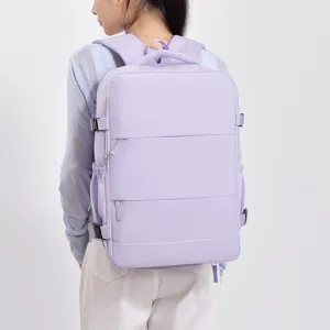 Large capacity travel backpack for women and men, lightweight casual multi-functional laptop bag.