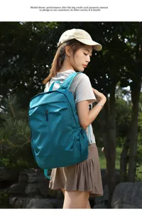 Lightweight water resistant outdoor folding backpack large capacity travel sports bag