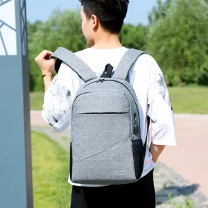 Casual Nylon Travel Backpack With Large Capacity Waterproof Design Multi-Compartment Storage And USB Port For Men Women