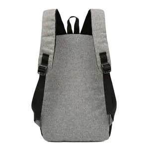 Grey casual backpack large capacity laptop school travel daypack for men and women