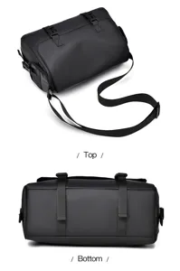 Bolso bandolera negro para hombre bolso de hombro tactico casual impermeable
