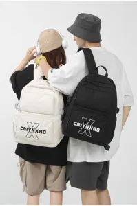 Casual canvas rugzak grote capaciteit schooltas voor heren en dames stijlvolle dagelijkse tas