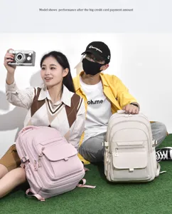 High capacity Japanese style school backpack for students, casual stylish daily daypack.