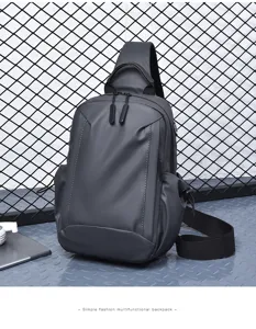Herren multifunktionaler wasserdichter Sling Rucksack Freizeit Crossbody Brusttasche Outdoor
