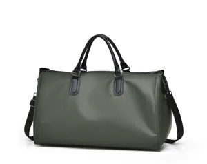 Dark green large capacity gym duffel bag for sports, travel, and casual outdoor daily use.