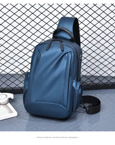Herren wasserdichter Brustbeutel Freizeit Sling Rucksack Outdoor Sport Umhängetasche