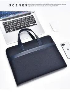 Geschäft Laptoptasche mit minimalistischem Design, großer Kapazität und strapazierfähigem Stoff.