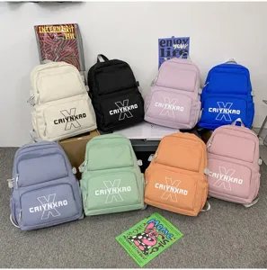 Koreaanse stijl college rugzak veelzijdige casual tas student schooltas meerkleurig