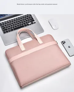 Rosa Laptoptasche Business Aktentasche stilvolle Computerhülle für Büro Pendeln Alltag.