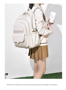 Japanese style large capacity minimalist backpack for students and daily commute use.