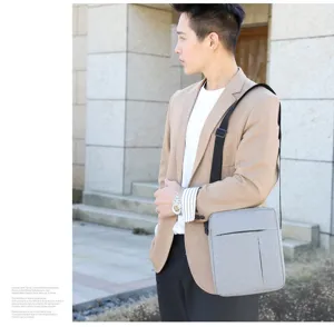 Men lightweight nylon messenger bag casual crossbody shoulder bag for outdoor travel daily use.