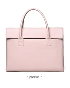 Rosa Business Aktentasche Laptoptasche groesere Kapazitaet Pendler Handtasche elegant.