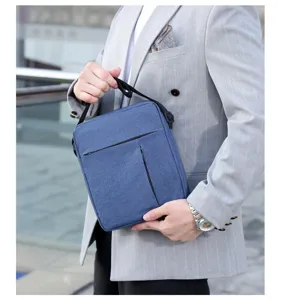 Men lightweight nylon crossbody bag casual shoulder messenger bag for daily travel use