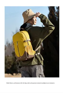 Lightweight outdoor mountaineering hiking backpack for men and women, multi-functional travel bag.