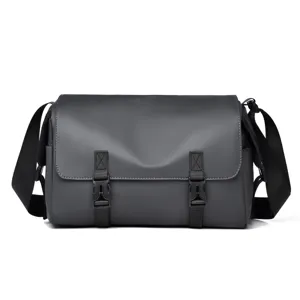 Bolso mensajero impermeable para hombre bolso cruzado casual vintage de hombro