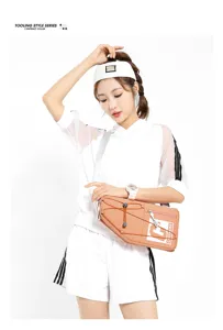 Borsa a tracolla casual elegante con design a contrasto di colore per sport all'aperto e viaggi.