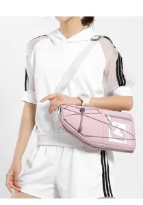 Borsa a tracolla sportiva rosa per uomo e donna, zaino leggero per ciclismo e attività all'aperto.