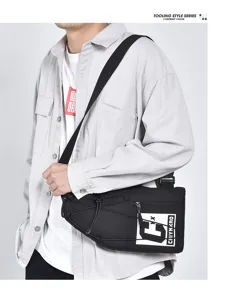 Borsa a tracolla sportiva alla moda borsa da petto tattica leggera per ciclismo all'aperto