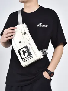 Moda Uomo Donna Casual Sport Borsa a Tracolla Ciclismo all'Aperto Leggero Borsa Petto Zaino Casual