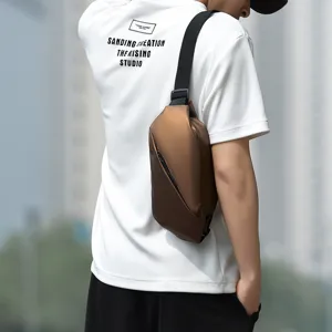 Men chest bag casual sling bag waterproof crossbody bag outdoor cycling shoulder bag fashion