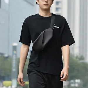 Men minimalist crossbody chest bag trendy casual single shoulder bag versatile outdoor pack